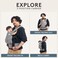 Tula Baby Explore Cotton Baby Carrier 7 45 lb Adjustable Newborn to Toddler Carrier Multiple Ergonomic Positions Front and Back Soft and Supportive Coast Folklore