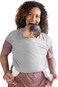 Boba Baby Wrap Carrier Original Baby Sling Carrier for Newborns 735 lbs Soft Secure HandsFree Ergonomic Ideal for Comfortable Bonding New Parents Serenity Light Grey