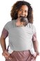Boba Baby Wrap Carrier Original Baby Sling Carrier for Newborns 735 lbs Soft Secure HandsFree Ergonomic Ideal for Comfortable Bonding New Parents Serenity Light Grey