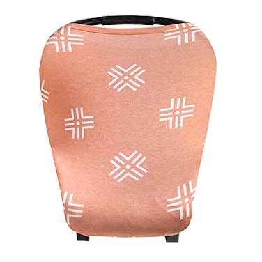 Copper Pearl MultiUse Cover Car Seat Covers Nursing Cover and Stroller Cover for Sun Stretchy Fabric AllSeason Use Stylish Designs Easy Access for Moms Mesa