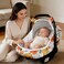 Pea Pod Car Seat Covers for Babies Breathable Mesh Canopy with KickProof Soft Stretchy Protection Newborn Stroller Carrier Covers for Girls Retro Floral