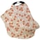 Meetjoy Breathable Car Seat Cover for Babies MultiPurpose Soft Rayon Nursing Cover for Breastfeeding High Stretchy Infant Carseat Canopy Stroller Cover Smooth Rayon Warm Floral
