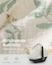 Blissful Diary Baby Car Seat Cover Extra Large Mesh Window Breathable Muslin Cotton Infant Windproof Canopy MustHave Baby Gift Botanical Leaf