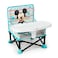 Bright Starts Disney Mickey Mouse Pop N Sit Portable Booster IndoorOutdoor Use Floor Seat with Feeding Tray Blue 6 Mos 3 Yrs