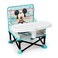 Bright Starts Disney Mickey Mouse Pop N Sit Portable Booster IndoorOutdoor Use Floor Seat with Feeding Tray Blue 6 Mos 3 Yrs