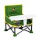 Bright Starts John Deere Pop N Sit Portable Booster Chair Floor Seat IndoorOutdoor Use Compact Fold Green and Yellow 6 Mos 3 Yrs
