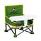 Bright Starts John Deere Pop N Sit Portable Booster Chair Floor Seat IndoorOutdoor Use Compact Fold Green and Yellow 6 Mos 3 Yrs