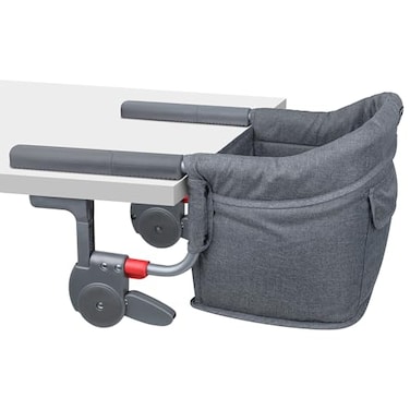 JOZZVE Premium Hook On High Chair OnePull Quick Install No Twisting Heavy Duty Steel Frame Safe Materials Clip on Table Chair Portable Baby Feeding Chair with Storage Bag for Travel Home