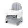 Ingenuity Deluxe Comfort Booster Seat for Kitchen Chair Compact Fold Portable Lightweight Toddler Booster Seat for Dining Table from 6 Months to 3 Years Grey