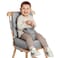 HOMEAL Toddler Booster Seat for Dining Table with Backrest and Adjustable Straps Breathable Booster Seat for Kitchen Chair Portable NonSlip Bottom Booster Seat for Table Light Grey