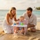 Tiny Marvels 3in1 Portable Baby Chair Foldable Booster Seat with Removable Tray Safety Harness Carry Bag for Dining Travel Camping Beach 6M3Y Blush Bloom