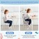 Redcoutt Booster Seat for Dining Table Toddler Booster Seat for Dining Table with Safety Buckles AntiScratch Easy Cleaning Toddler Seat for Table WhiteFish