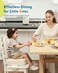 HOMEAL Toddler Booster Seat for Dining Table Toddler Dining Cushion with Wipeable Surface Booster Seat for Kitchen Chair with EasyInstall Straps Breathable Fabric Beige