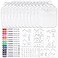 GOLDGE Dazzle at Baby Showers with a 44piece DIY Bib Decorating Kit 24 Bibs 6 Stencils 14 Markers Perfect Gender Reveal Party Gift Medium White