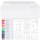 GOLDGE Dazzle at Baby Showers with a 44piece DIY Bib Decorating Kit 24 Bibs 6 Stencils 14 Markers Perfect Gender Reveal Party Gift Medium White