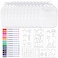 GOLDGE Dazzle at Baby Showers with a 44piece DIY Bib Decorating Kit 24 Bibs 6 Stencils 14 Markers Perfect Gender Reveal Party Gift Medium White