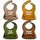 Denver James Silicone Feeding Bibs Dishwasher Safe Waterproof Adjustable