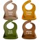 Denver James Silicone Feeding Bibs Dishwasher Safe Waterproof Adjustable