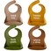 Denver James Silicone Feeding Bibs Dishwasher Safe Waterproof Adjustable