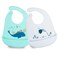 YINGJEE Baby Bibs Silicone Bib for Feeding Waterproof Bib 2pcs Adjustable color 03