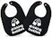 Twinstuff 100 Cotton Drinking Buddies Twin Bibs for Babies Soft Cute Practical Waterproof Durable Unisex Bibs for Twins Ideal for MessFree Feeding Everyday Use and Protecting Clothing from Spills