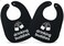 Twinstuff 100 Cotton Drinking Buddies Twin Bibs for Babies Soft Cute Practical Waterproof Durable Unisex Bibs for Twins Ideal for MessFree Feeding Everyday Use and Protecting Clothing from Spills