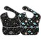 Qwalnely Space Bibs Baby Stuff 2Packs for 624 Months Waterproof Washable Fabric Space