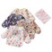 Hafftnun 5pcs Set Long Sleeve Waterproof Bib Full Coverage Apron Bib Smock Toddler Bibs with Pocket 630 Months