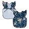 BapronBaby Flutter Boho Floral Bapron No Neck Tie Safer Bib for Baby Toddler Soft Waterproof Stain Resistant Machine Washable Sz Preschool 35yrs