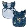 BapronBaby Flutter Boho Floral Bapron No Neck Tie Safer Bib for Baby Toddler Soft Waterproof Stain Resistant Machine Washable Sz Preschool 35yrs