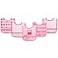 Luvable Friends Unisex Baby Waterproof PEVA Bibs Pink Owl One Size