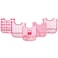 Luvable Friends Unisex Baby Waterproof PEVA Bibs Pink Owl One Size