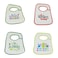 Hello Baby Wonder First Birthday Valentines Day St Pattys Day Easter Bib Set 4pk