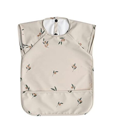 GZMM Waterproof Baby BibsInfant Toddler Extra Cover Feeding Bib With Food CatcherEasy Clean Washable