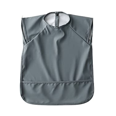 GZMM Waterproof Baby BibsInfant Toddler Extra Cover Feeding Bib With Food CatcherEasy Clean Washable