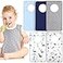 Newwiee 5 Pcs Large Towel Bibs for Baby Toddler Soft Pullover Absorbent Cotton Full Cover for Drooling FeedingLovely
