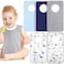 Newwiee 5 Pcs Large Towel Bibs for Baby Toddler Soft Pullover Absorbent Cotton Full Cover for Drooling FeedingLovely