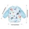 PandaEar 3 Pack Long Sleeve Bibs Waterproof Full Sleeve Bib for Baby Infant Toddler 636 Months Lizard