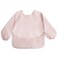 mushie Long Sleeve Baby Bib Water Resistant Adjustable Fit for Ages 624 Months Blush