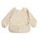 mushie Long Sleeve Baby Bib Water Resistant Adjustable Fit for Ages 624 Months Fog