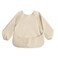 mushie Long Sleeve Baby Bib Water Resistant Adjustable Fit for Ages 624 Months Fog