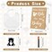 Newwiee 55 Pcs White Bibs for Baby Decorating Design a Bib Decorate Plain newborns Bibs Wooden Sign for Baby Shower Games KitKraft