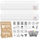 Newwiee 55 Pcs White Bibs for Baby Decorating Design a Bib Decorate Plain newborns Bibs Wooden Sign for Baby Shower Games KitKraft