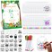 Panitay 100 Pcs DIY Baby Bibs Decorating Kit 50 White Bibs 25 Stencils 24 Markers 1 Baby Shower Game SignForest Animal