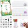 Panitay 100 Pcs DIY Baby Bibs Decorating Kit 50 White Bibs 25 Stencils 24 Markers 1 Baby Shower Game SignForest Animal