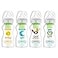 Dr. Brown's Dr Browns Natural Flow AntiColic Options WideNeck Baby Bottles 9 oz270 mL with Level 1 Slow Flow Nipple 4 Pack Good MorningGood Night Gift Set