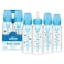 Dr. Brown's Dr Browns Natural Flow AntiColic Options Narrow Baby Bottle Blue Nature 8 oz250 mL with Level 1 Slow Flow Nipples 0m 4 Pack