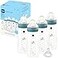 MAM Easy Active Natural Flow AntiColic Baby Bottle 4 Months 4 Pack 11oz BPA Free Fast Flow Skin Soft Silicone AntiColic Nipple AntiSlip Grip LeakProof 4 Months Made In Europe Blue Teal