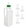 DUZFOREI 850ML Animal Feeding Bottle with 5 Nipples Lamb Nursing Bottle Feeding Goat Milk Bottle Calf Milk Feeder Bottle for Sheep Lambs Piglets