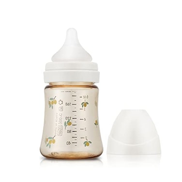 Grosmimi PPSU Baby Bottle BPA Free 6oz OliveWhite